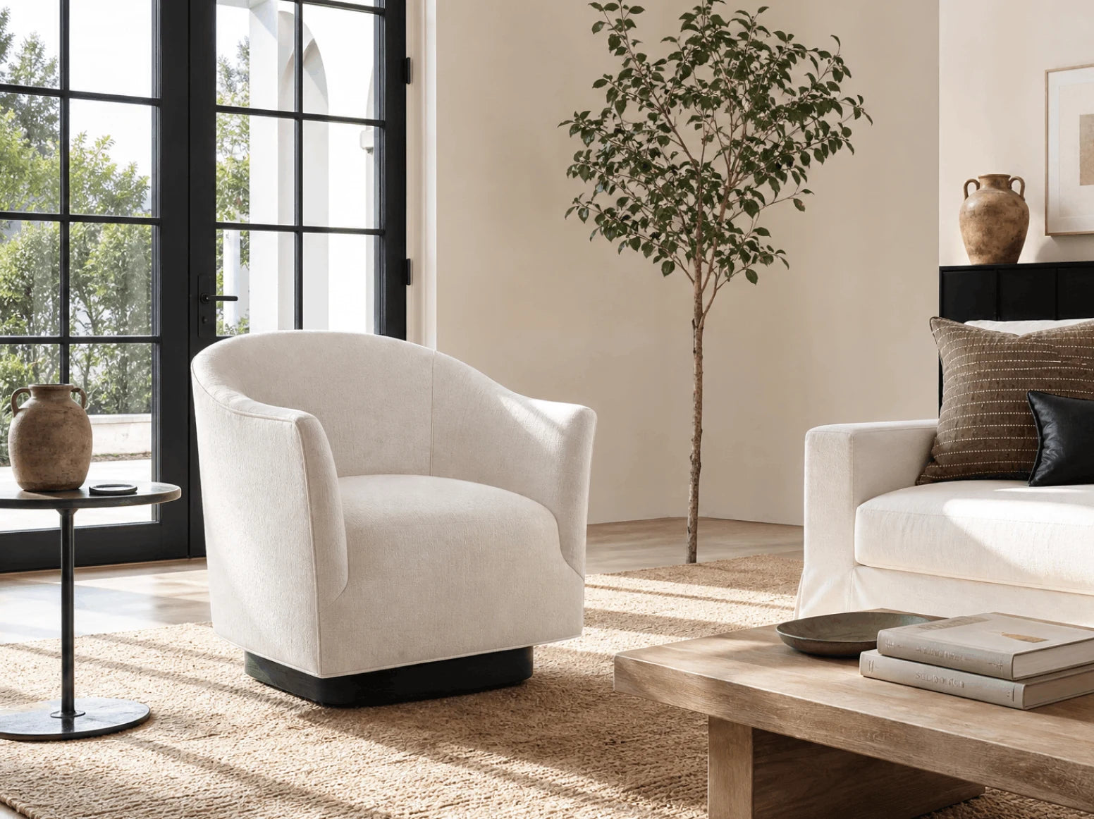 Swivel chair contemporary interior