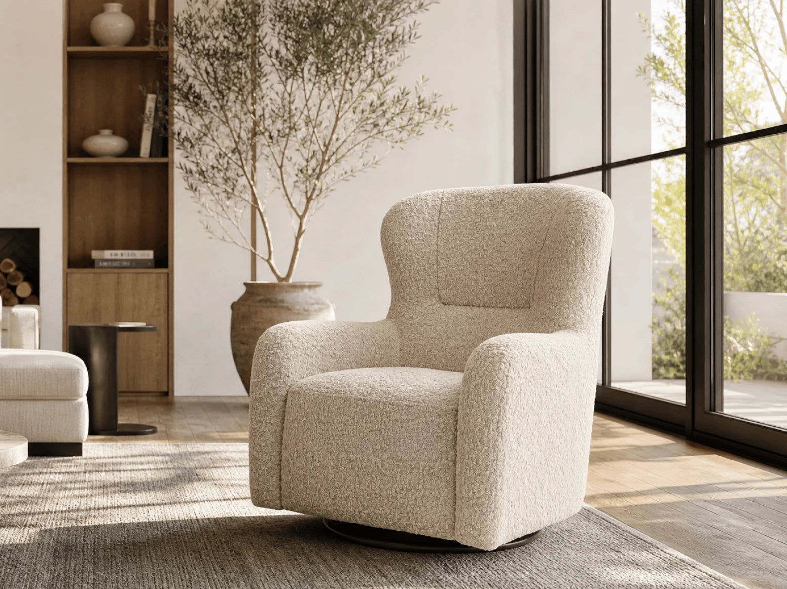 Swivel chair contemporary interior