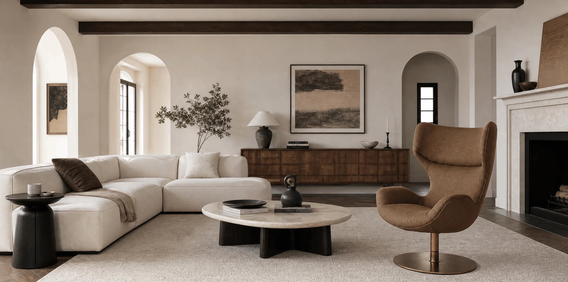 Swivel chair contemporary interior