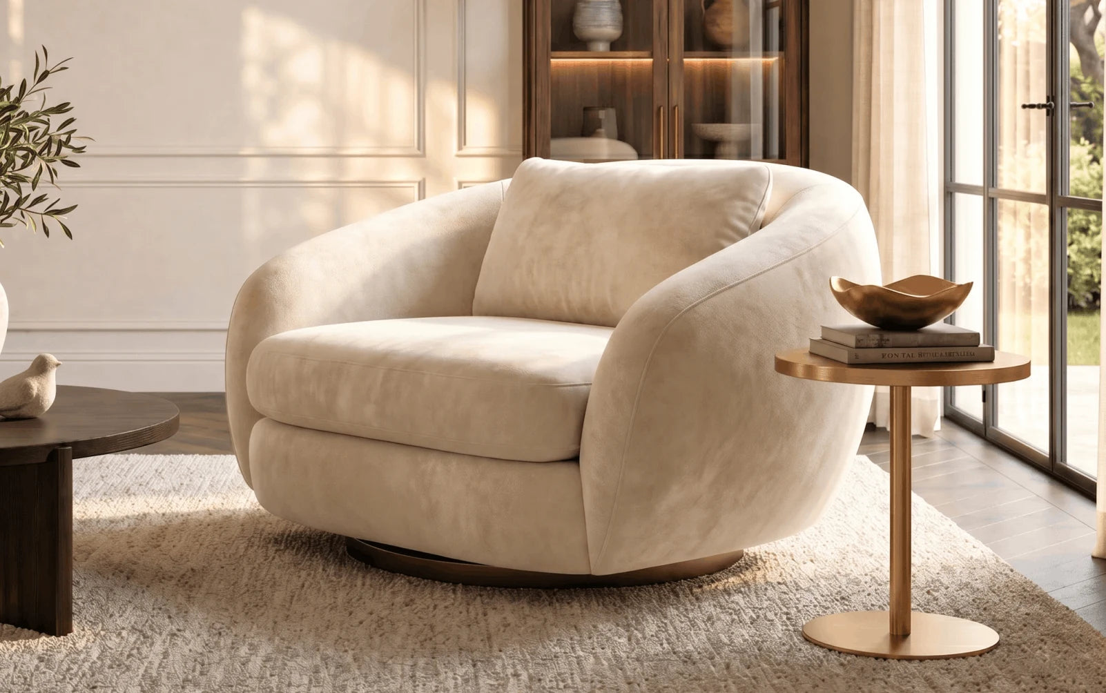 Swivel chair contemporary interior