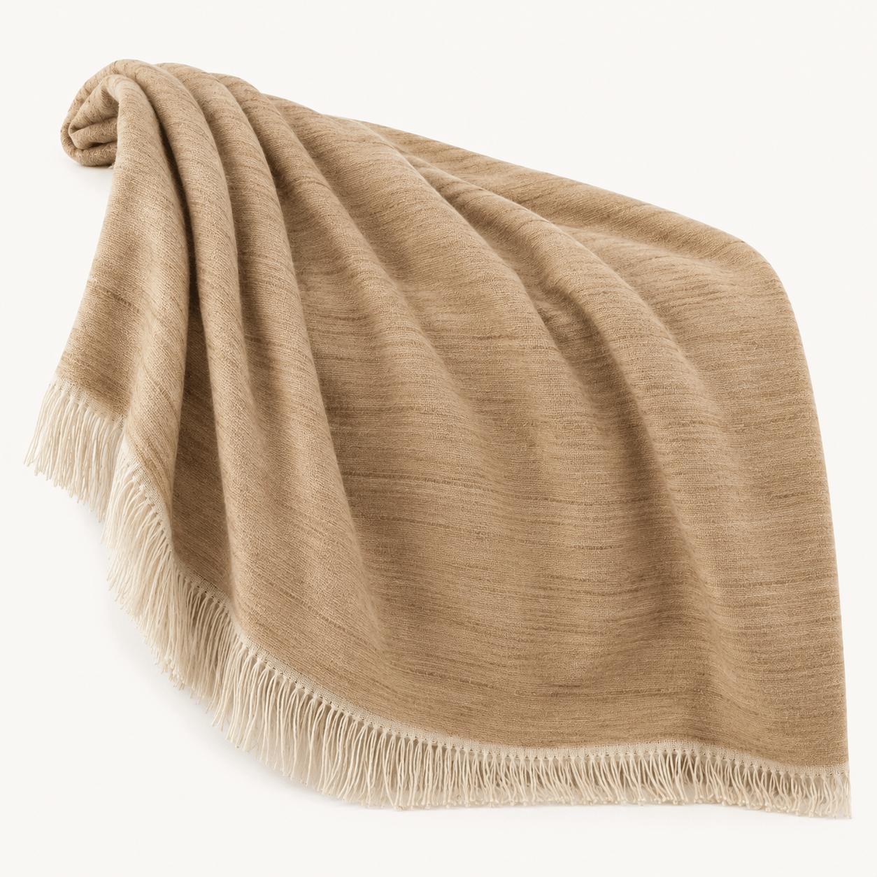Waffle-Weave Linen Throw