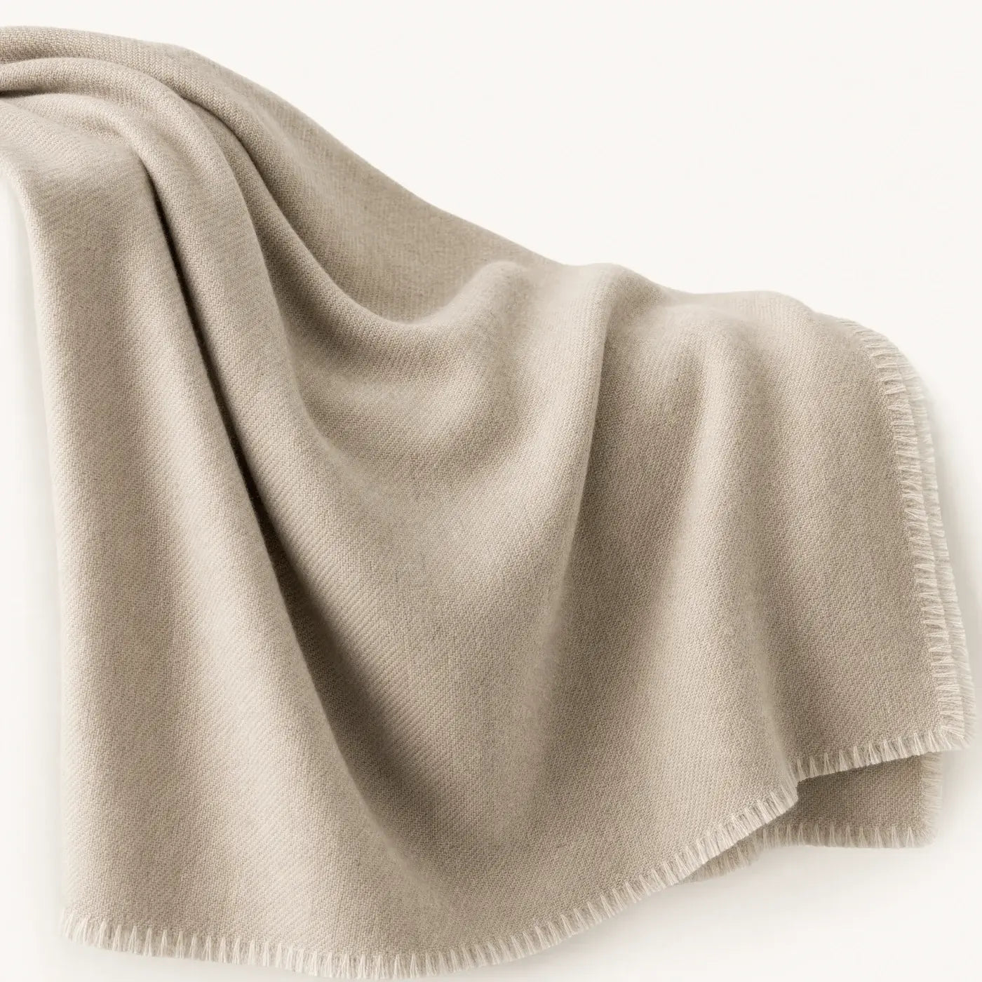 Herringbone Cashmere-Blend Throw