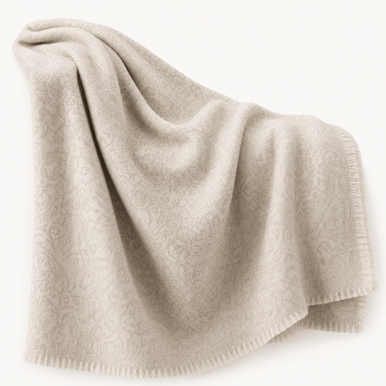 Paisley Jacquard Wool Throw
