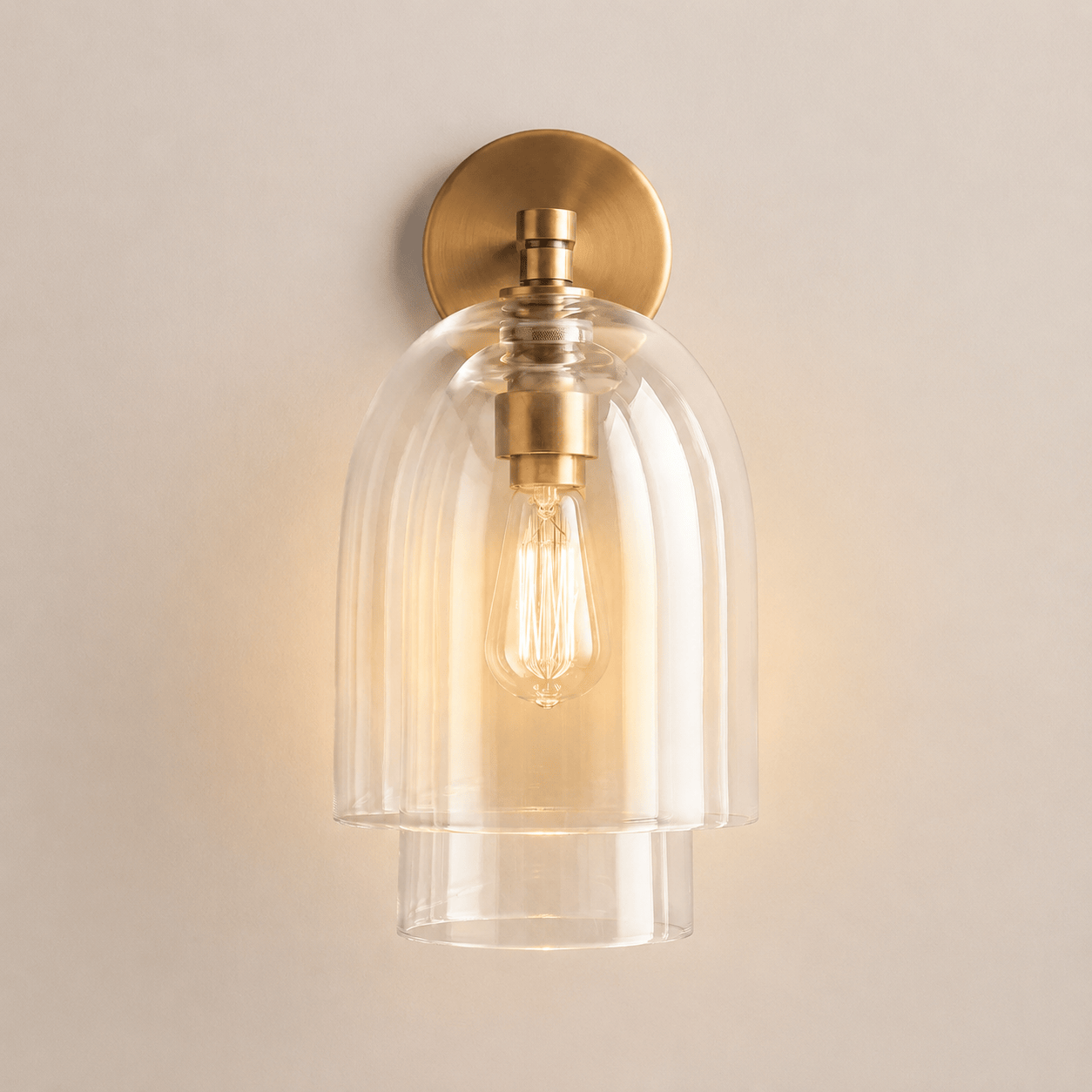 Glass Globe Wall Sconce