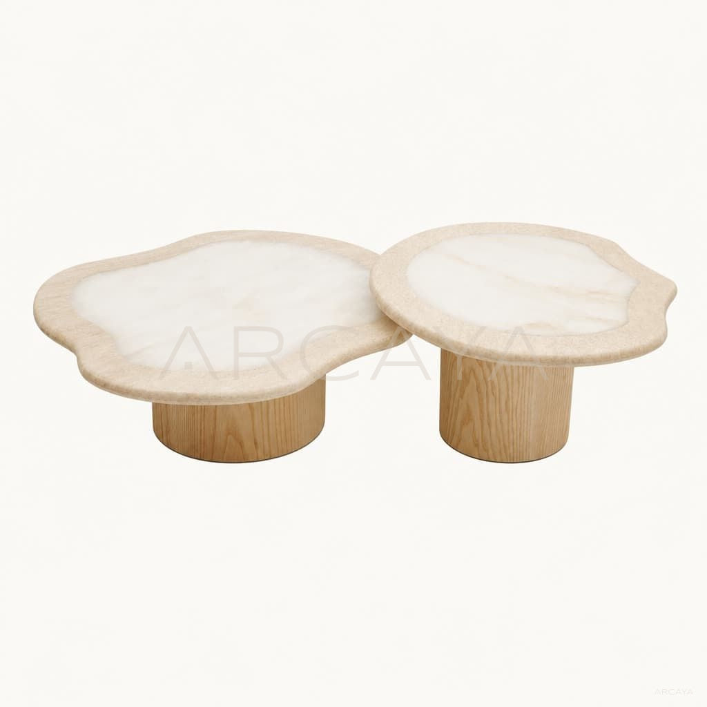 Round Marble Dining Table Sculptural Base