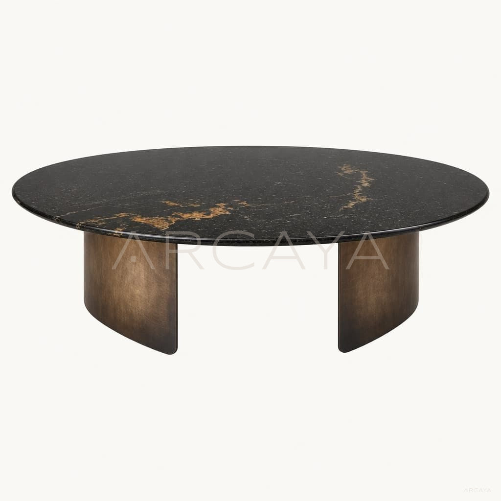 Rectangular Marble Dining Table Plinth Base
