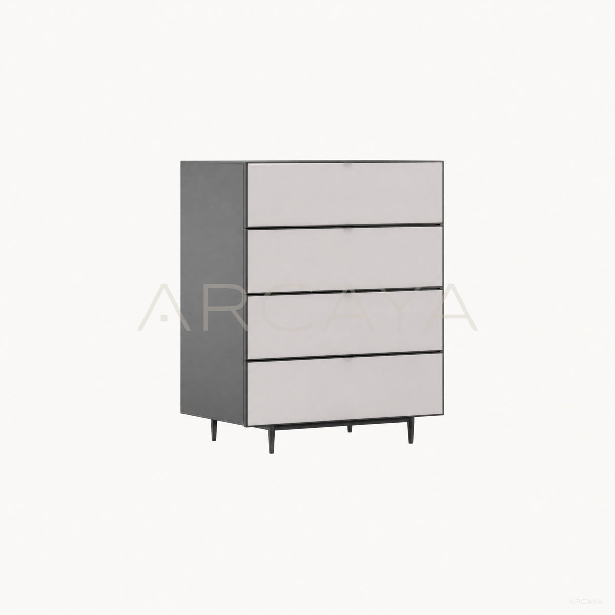 Wood Sideboard Slatted Door Fronts