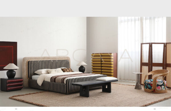 Aurelia Sienna Bed - front view 03