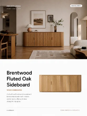 Wood Sideboards brochure cover