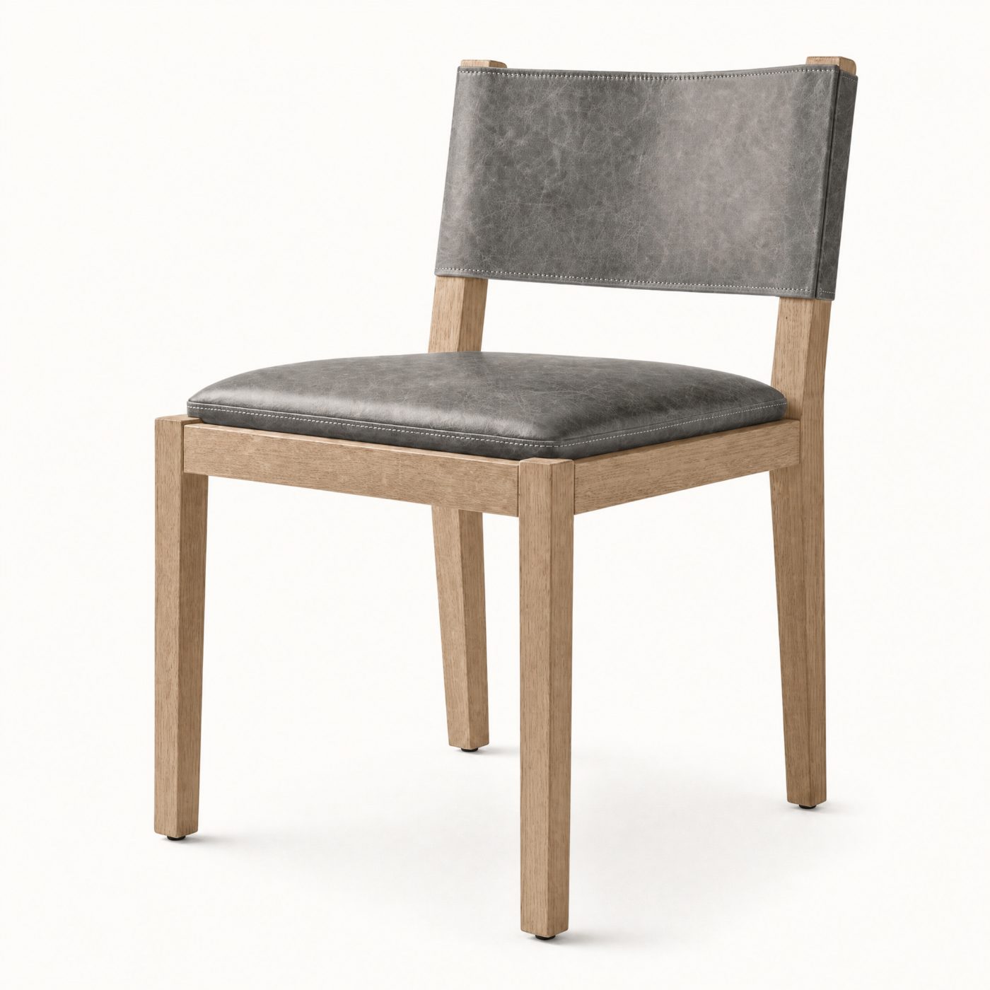 Gareth Leather Oak Dining Chair