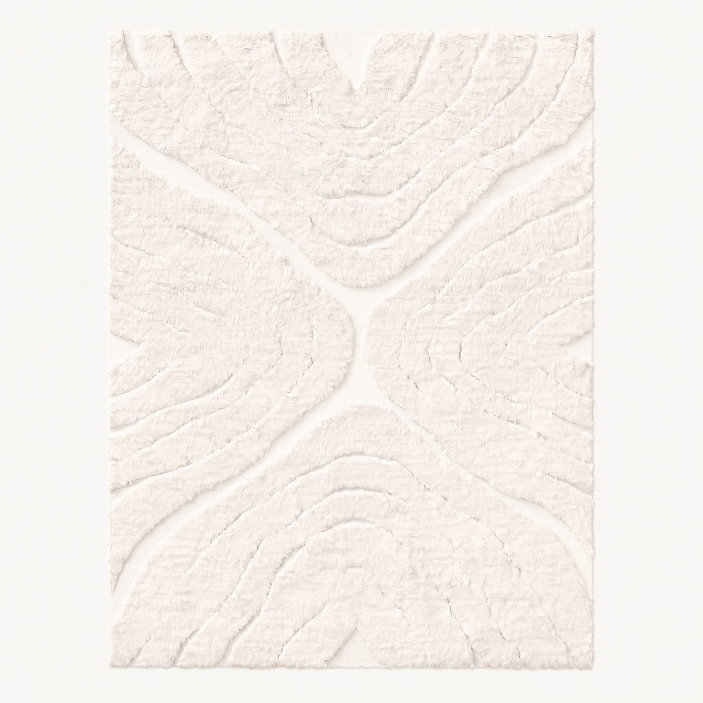 Abstract Block Pattern Plush Area Rug