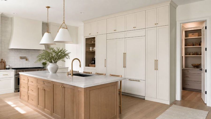 Floor-to-ceiling pantry wall cabinetry