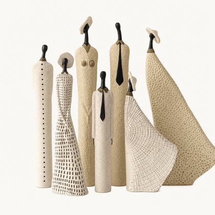 Beige Textured Figure — product view