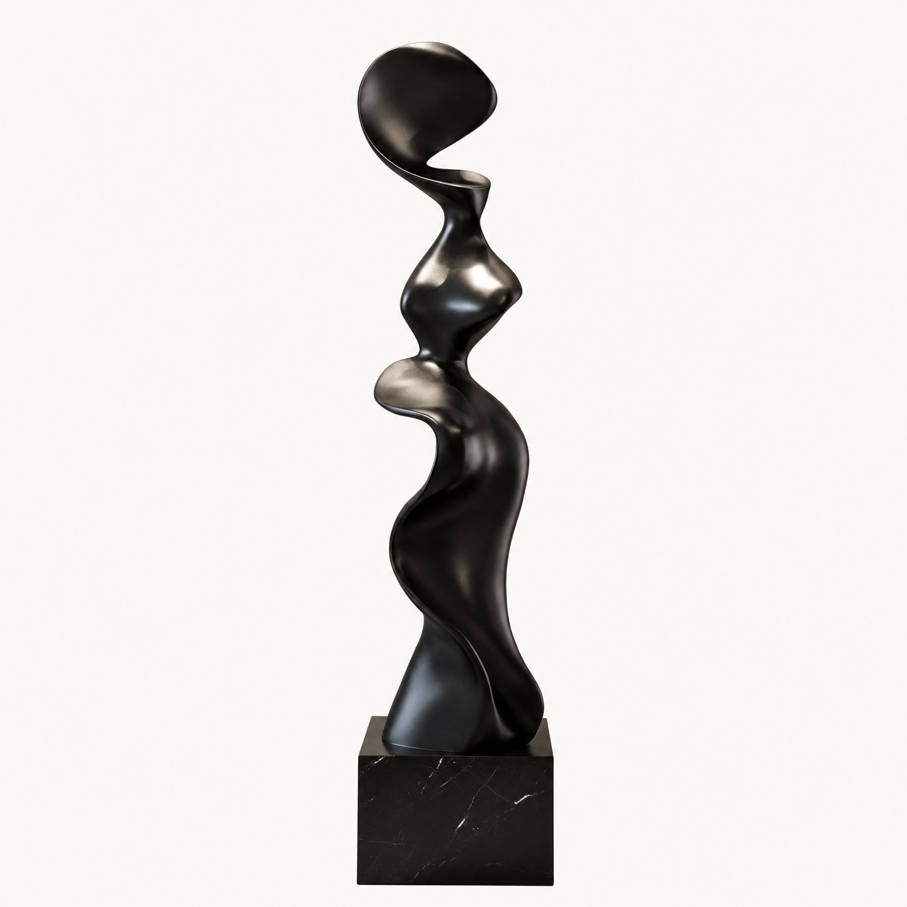 Black Curved Sculpture — product view