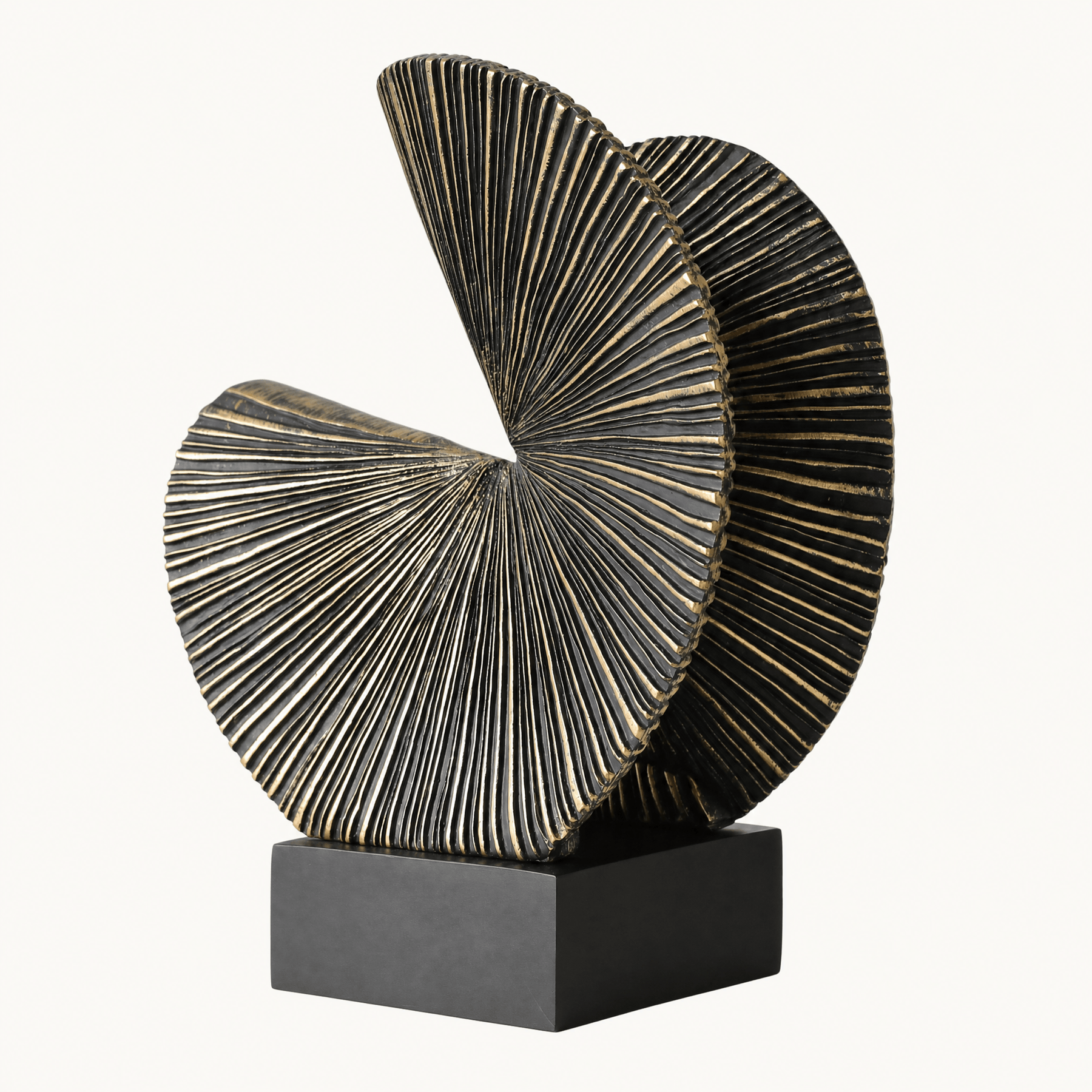 Black Fan Sculpture — product view