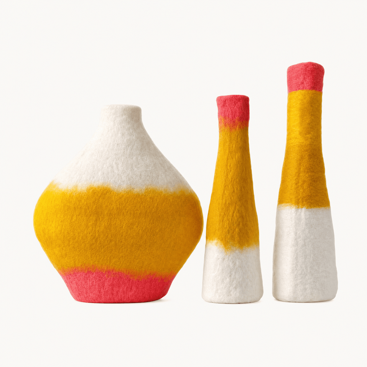 Colorful Felt Vase