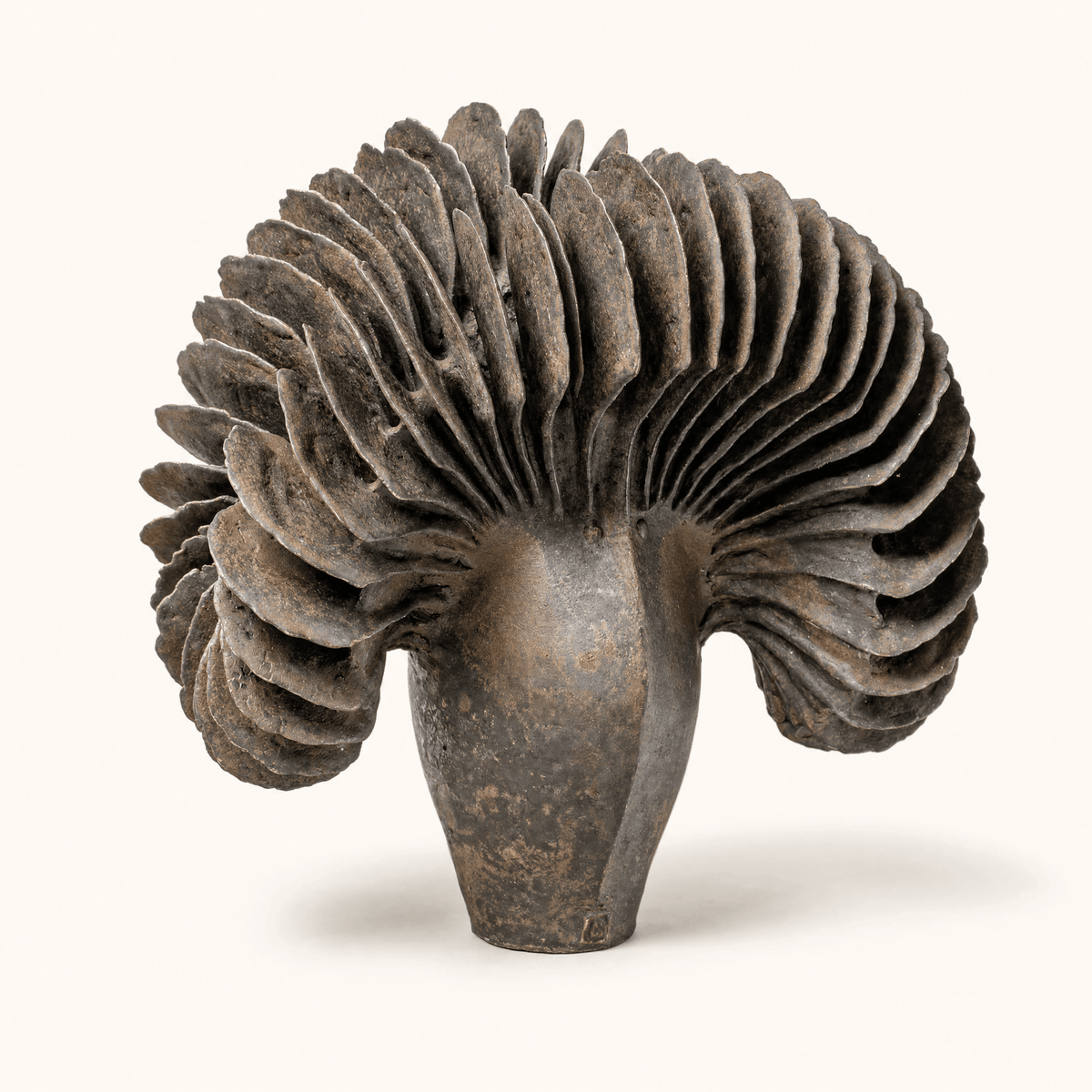 Dark Radiant Ceramic Sculpture