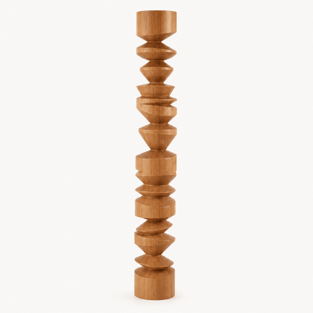 Geometric Wood Totem
