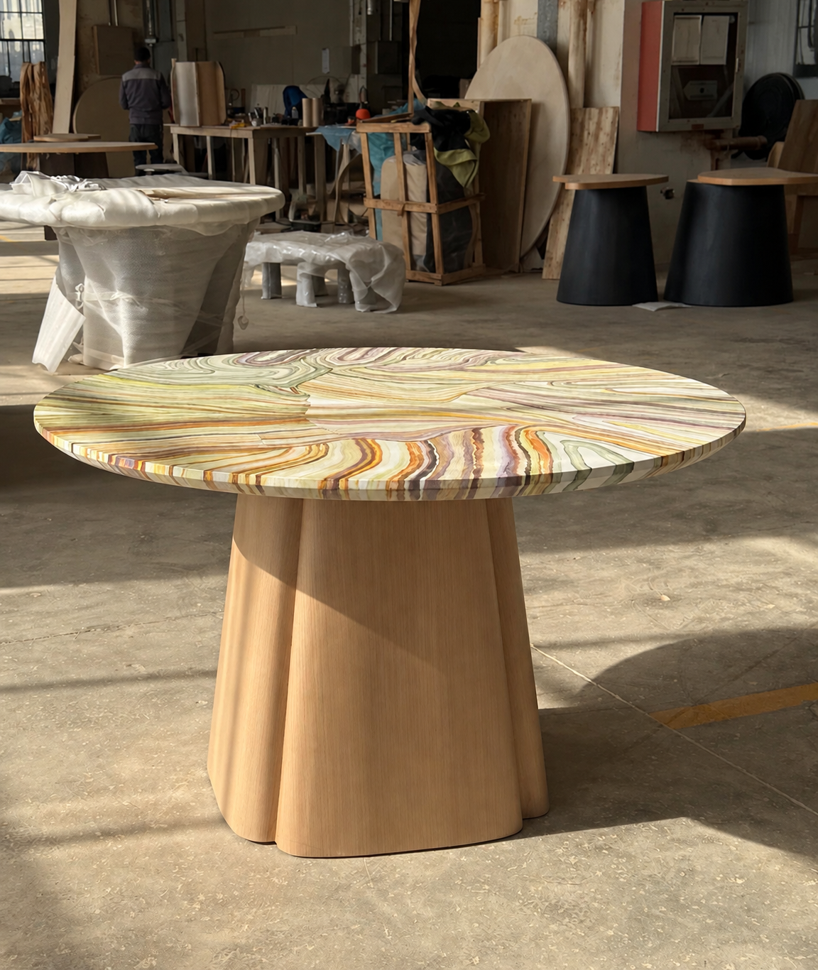 Aster Wood Decorative Object