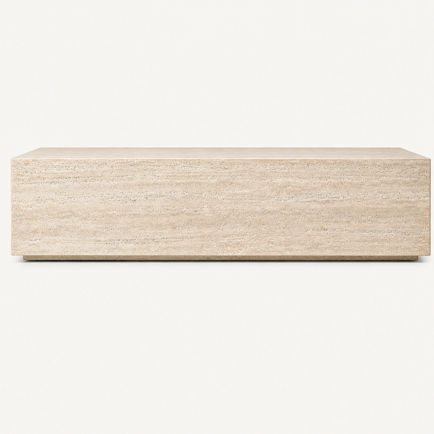 Bloc Travertine Cube Table