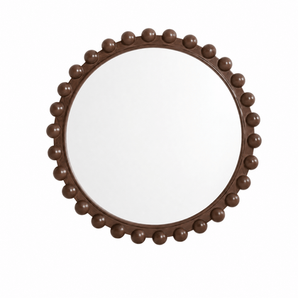 Beaded Round Mirror — product view