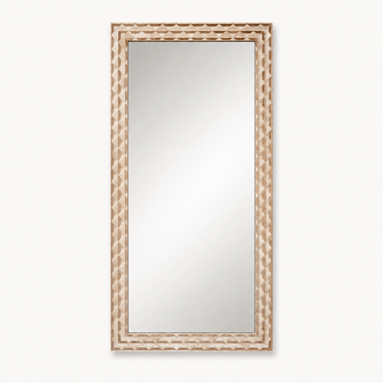 Ivory Carved Mirror — product view