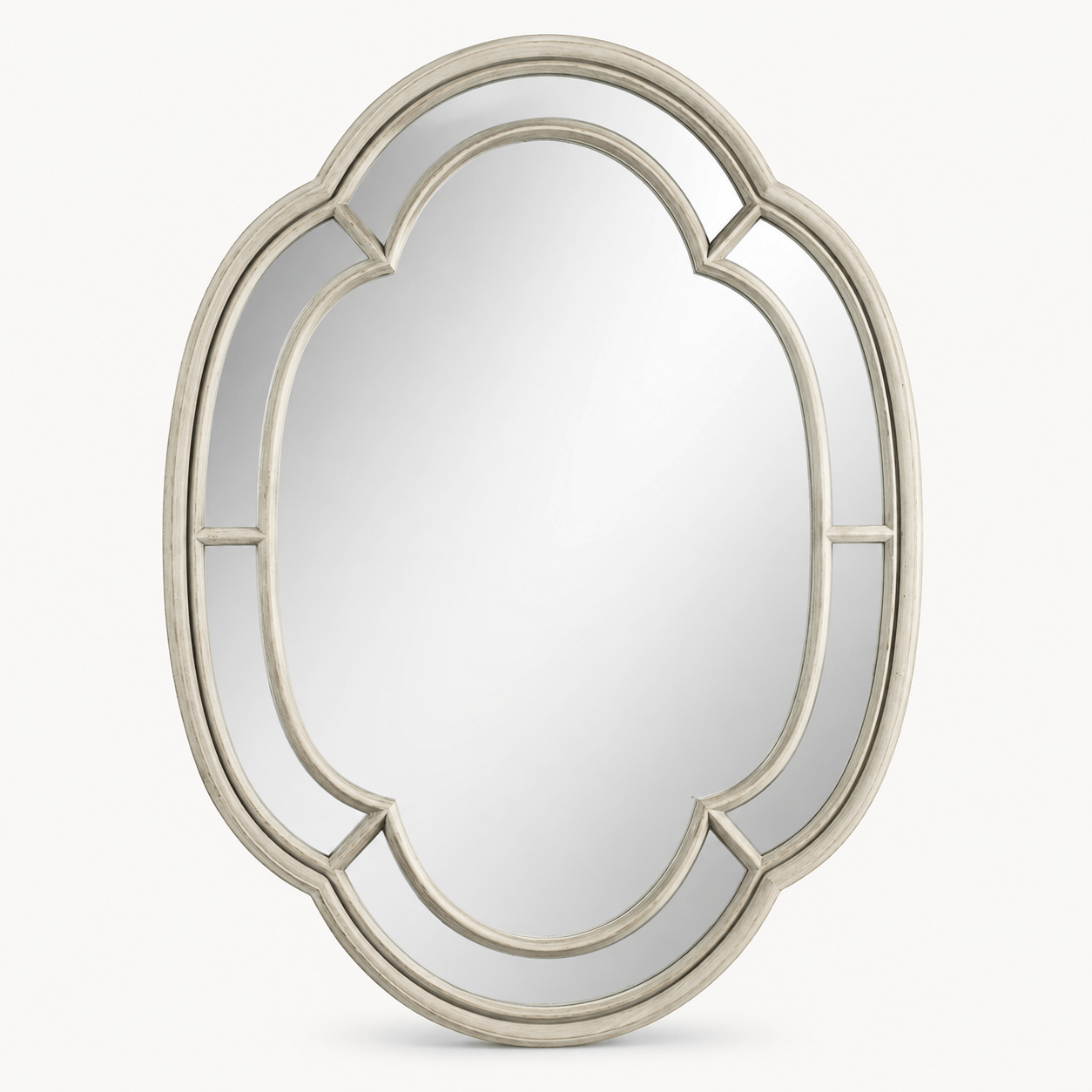 Quatrefoil Oval Mirror — product view