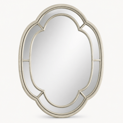Quatrefoil Oval Mirror — product view