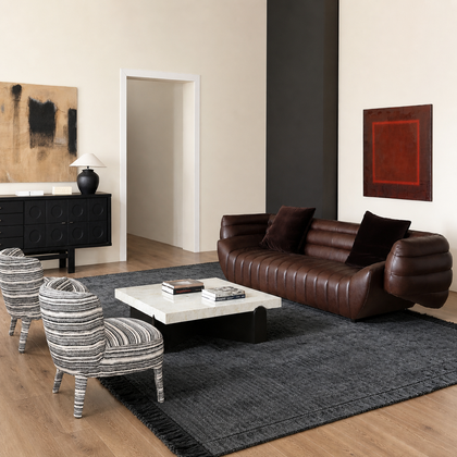 Della Park Straight Sofa