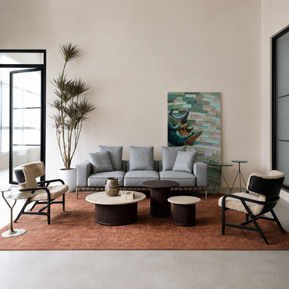Elara Ivory Straight Sofa
