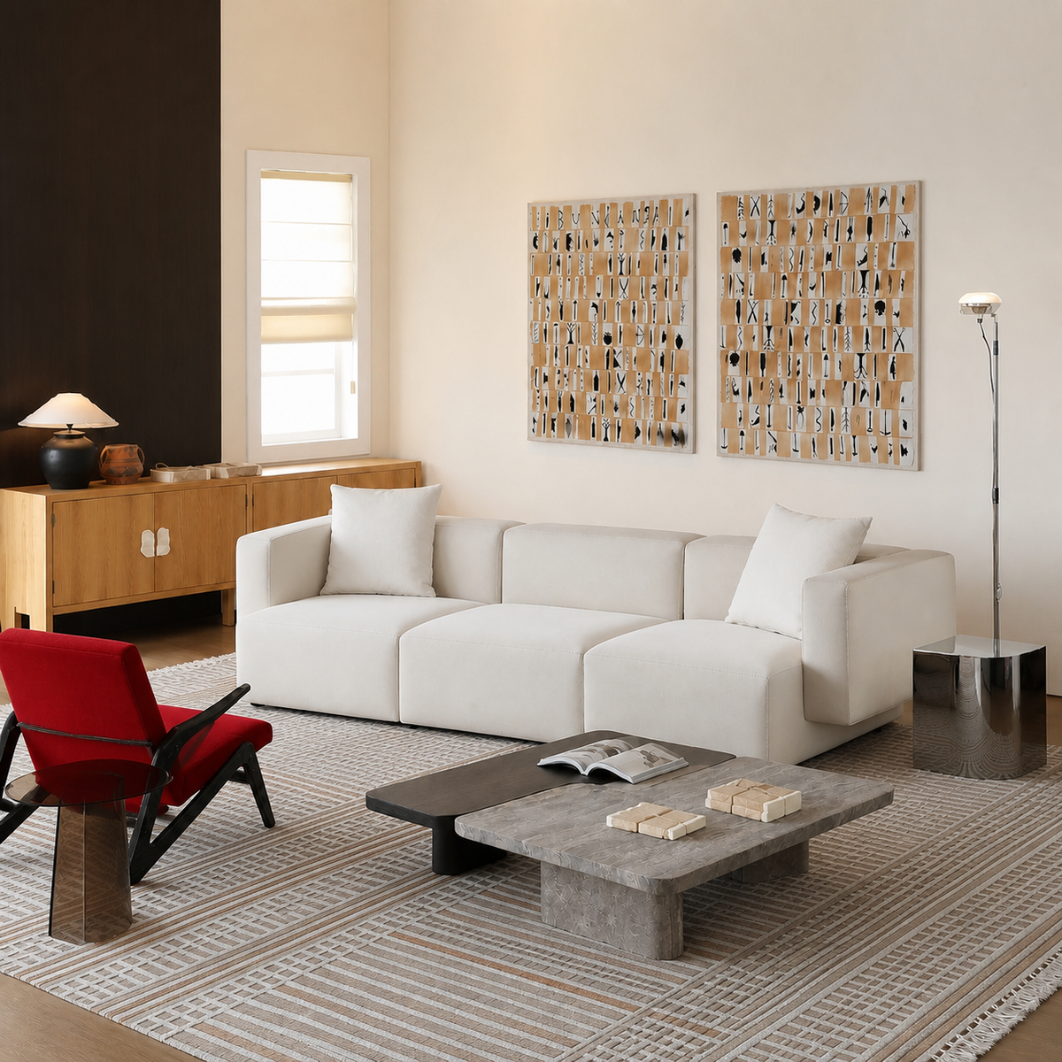 Elara Loft Straight Sofa