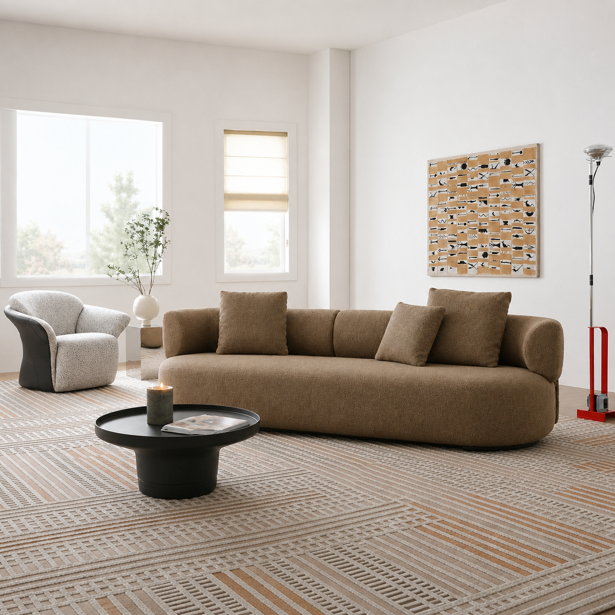Elara Lumi Straight Sofa