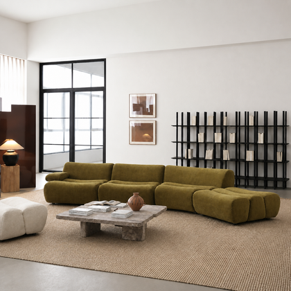 Elara Meadow Straight Sofa