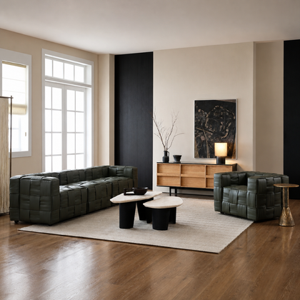 Elara Onyx Straight Sofa