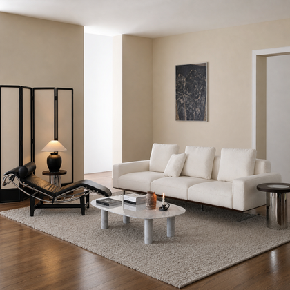 Elara Sand Straight Sofa