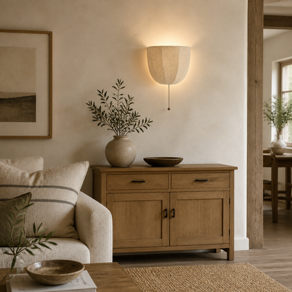 Isolde Cove Table Lamp — styled interior view 01