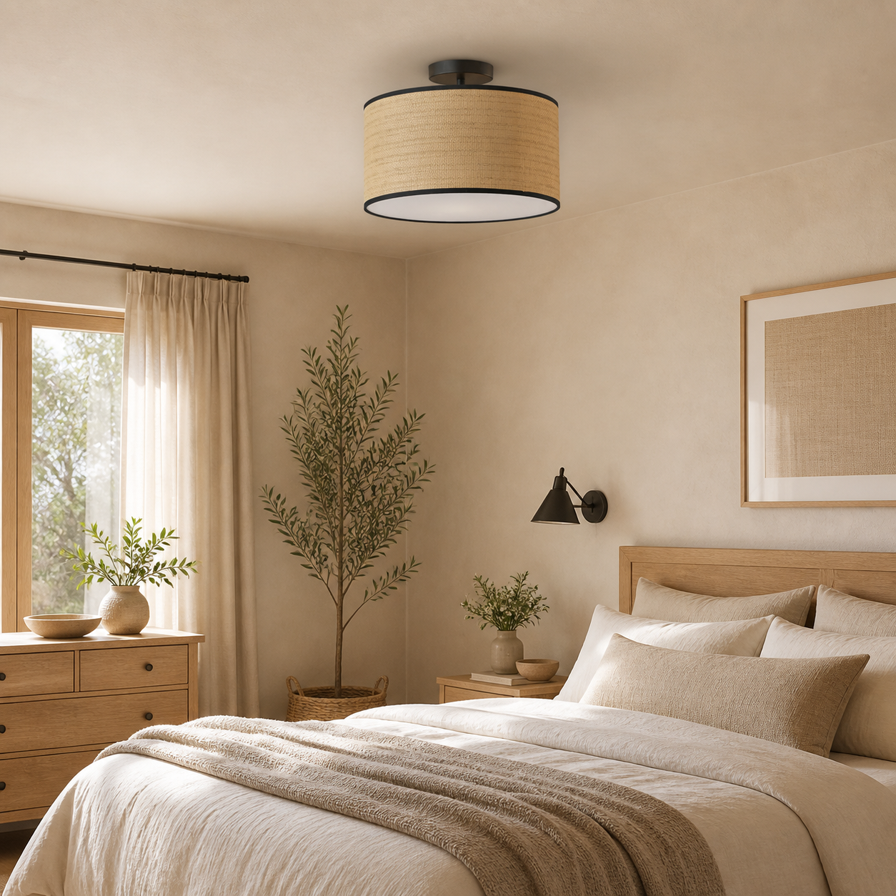 Aveline Terrace Ceiling Light in a finished interior.