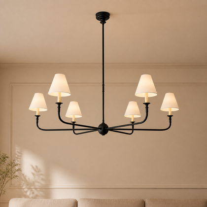 Isolde Wharf Pendant Light — styled interior view 01