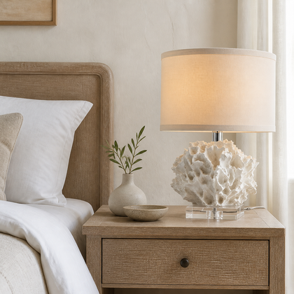 Aveline Orchard Table Lamp — styled interior view 01