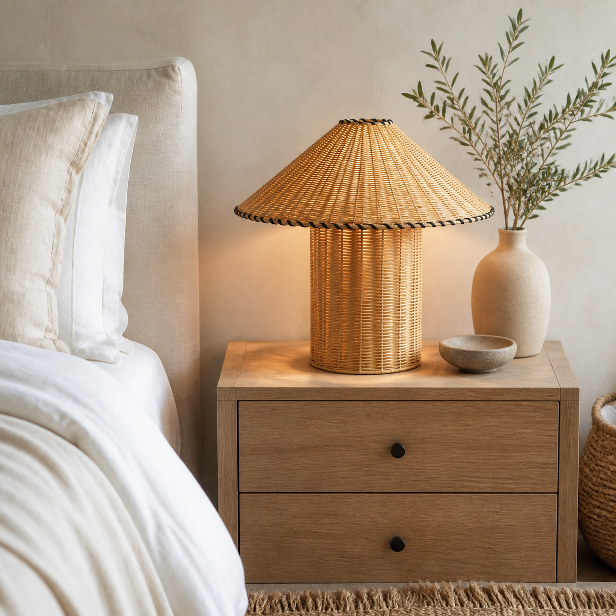 Lucent Orchard Table Lamp in a finished interior.