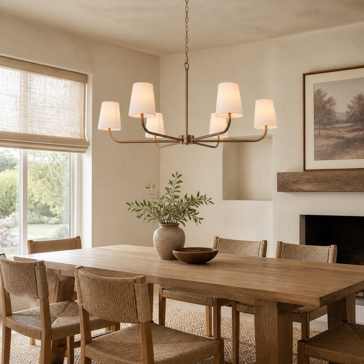 Aveline Meadow Pendant Light in a finished interior.