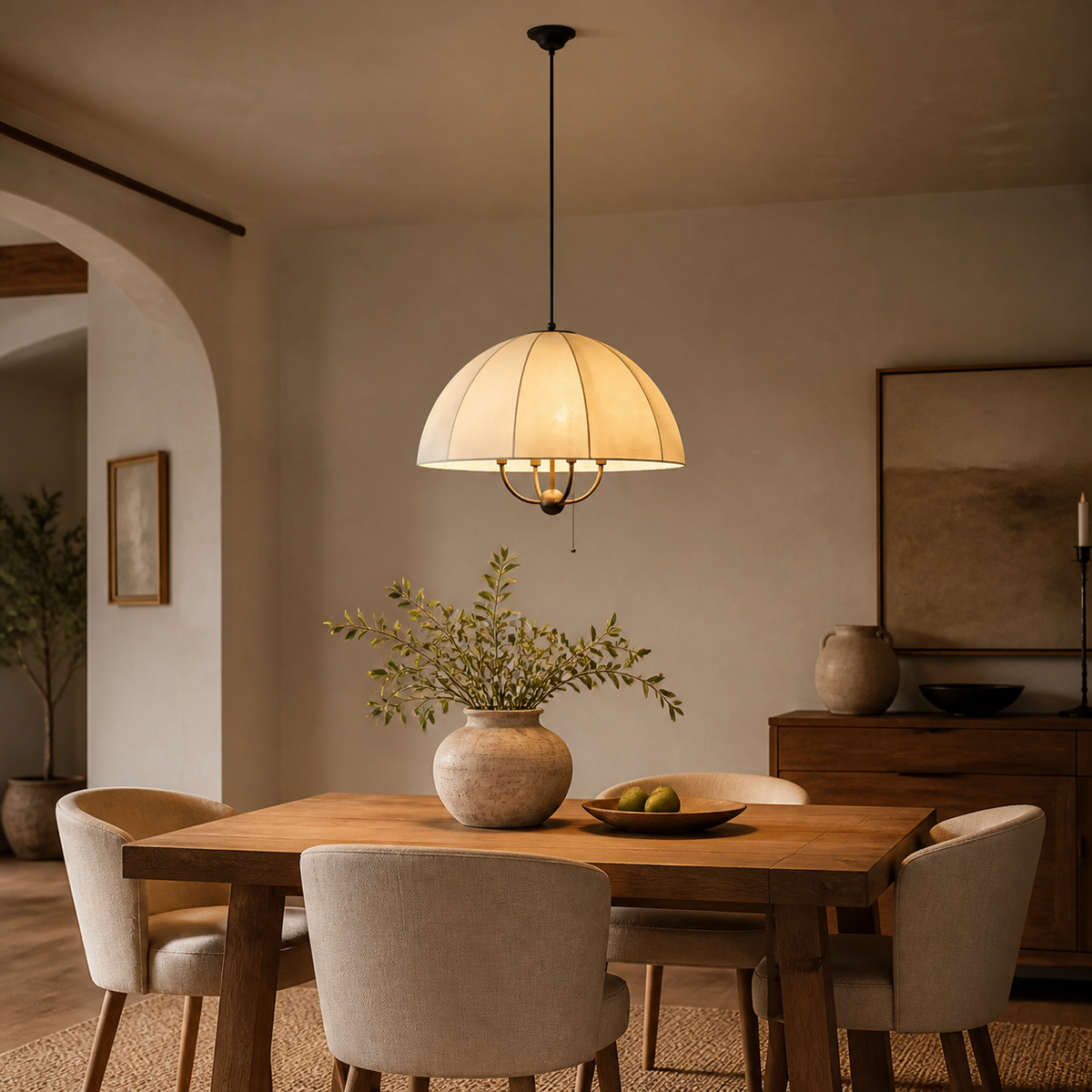 Hesper Meadow Pendant Light in a finished interior.
