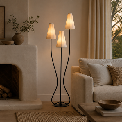 Dorian Vale Floor Lamp — styled interior view 01