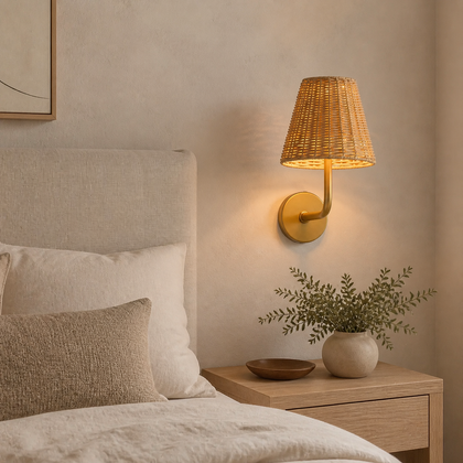 Elowen Terrace Table Lamp — styled interior view 01