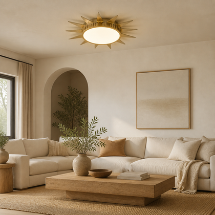 Coralie Orchard Ceiling Light — styled interior view 01