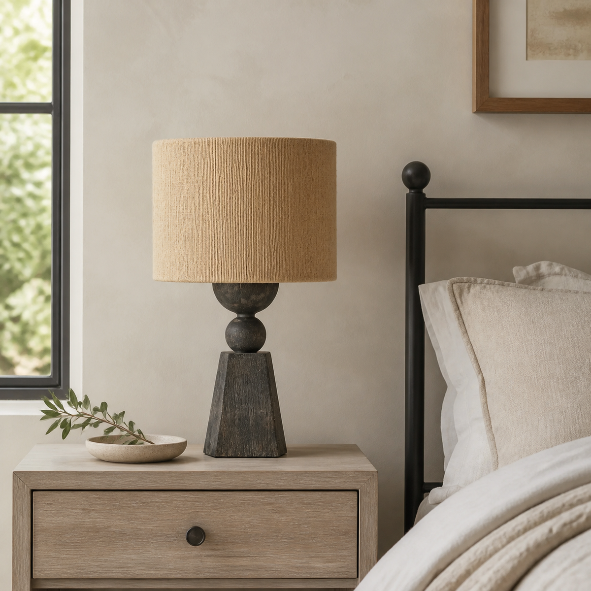 Dorian Terrace Table Lamp in a finished interior.