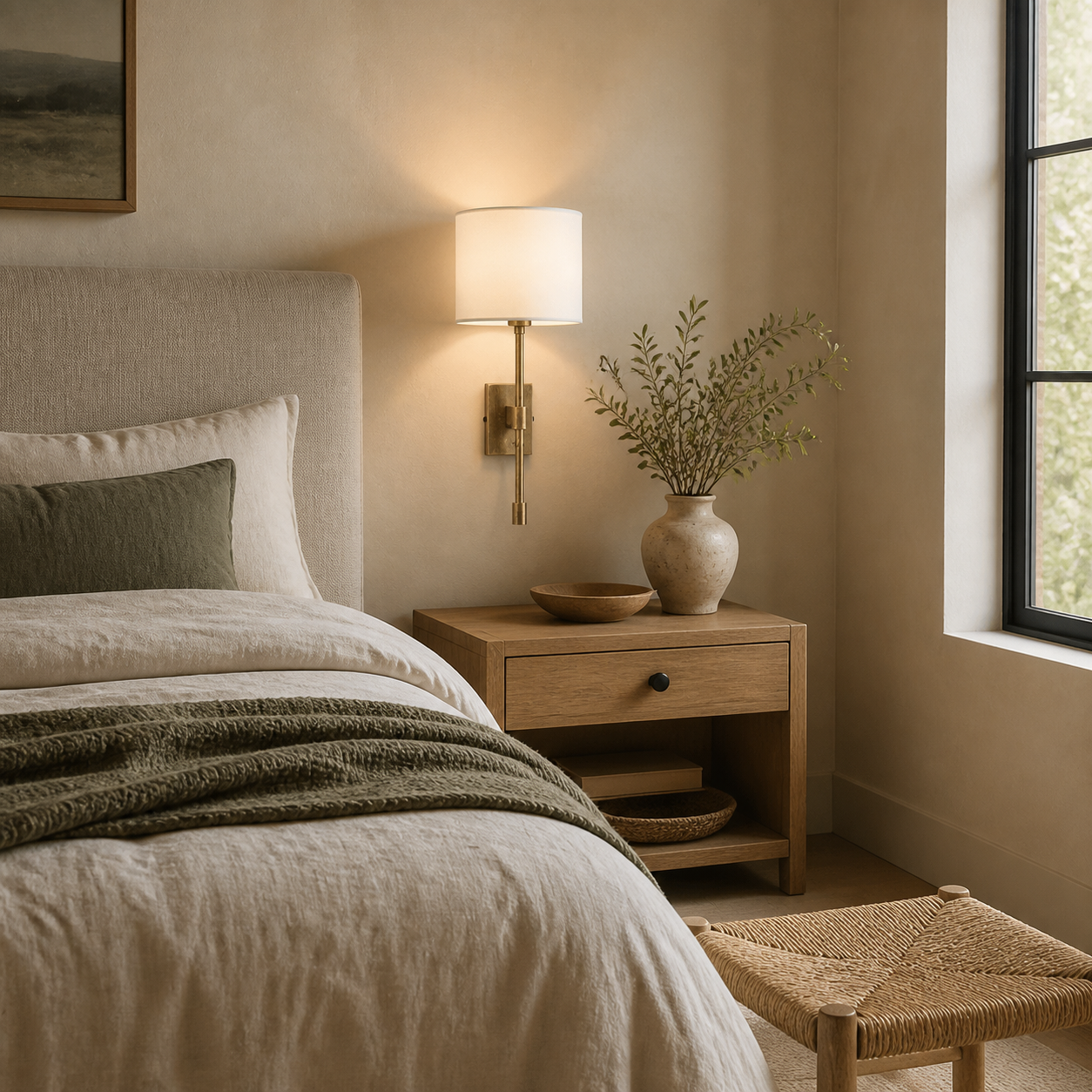 Lucent Cove Table Lamp in a finished interior.