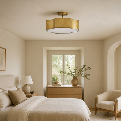 Fiora Wharf Ceiling Light — styled interior view 01