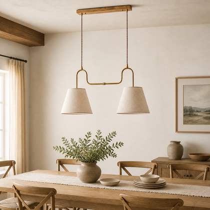 Isolde Vale Pendant Light — styled interior view 01