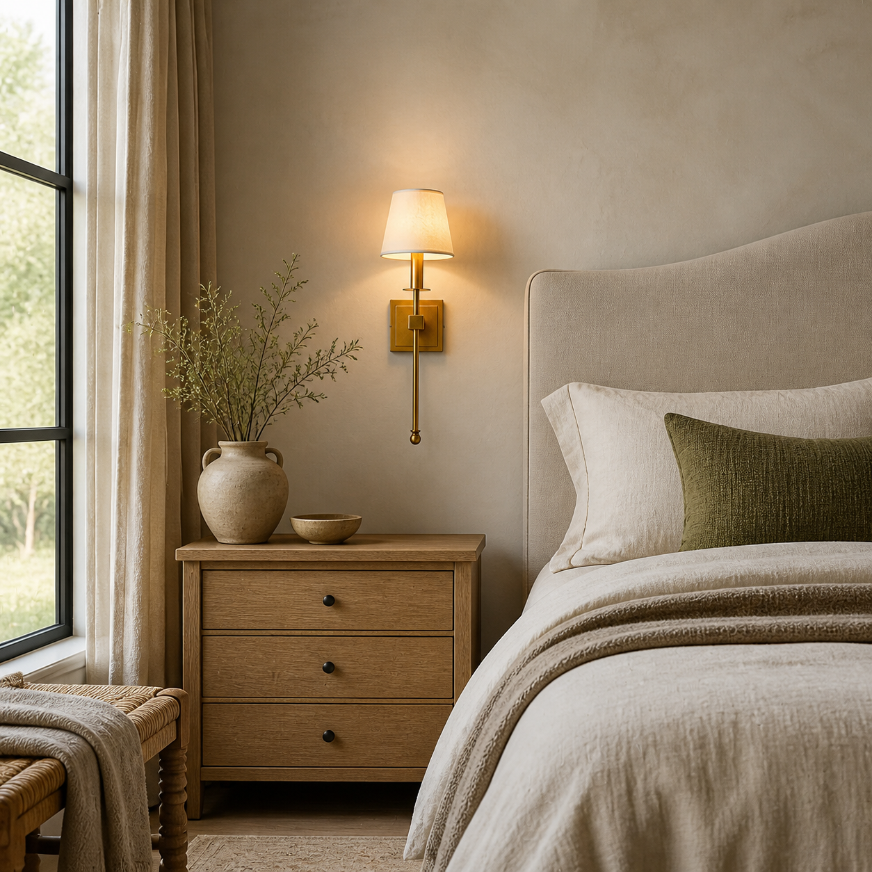 Hesper Cove Table Lamp in a finished interior.